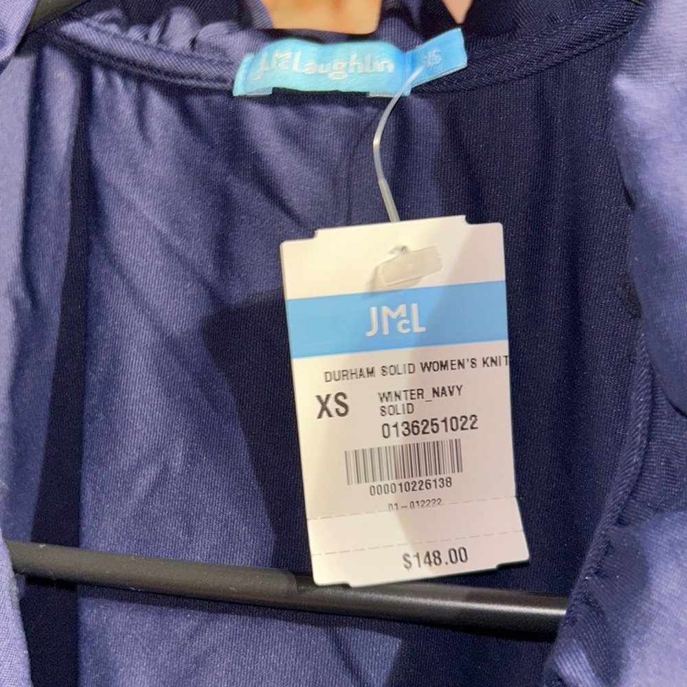 J. McLaughlin Navy Blue Top